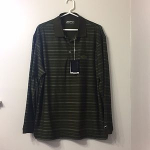 Nike Golf Green Long Sleeve Shirt Size Large